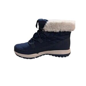 RYKA Women's Size 9 Navy Blue Aubonne Lace Waterproof Ankle Snow Boot